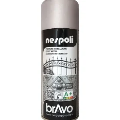 Peinture Aérosol NESPOLI - Effet Métal Argenté (180207)