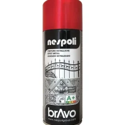 Peinture Aérosol NESPOLI - Effet Métal Rouge (180205)