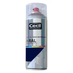 Peinture Aérosol Tous matériaux Cécil Professionnel PA RAL - Bleu saphir satin (RAL 5003)