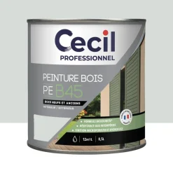 Peinture Bois Acrylique Cécil Professionnel PEB45 Gris clair mat