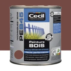 Peinture Bois Cécil Professionnel PEB45 Rouge Pays Basque