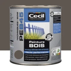 Peinture Bois Cécil Professionnel PEB45 BRUN FONCE