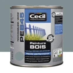 Peinture Bois Cécil Professionnel PEB45 Gris bleuté