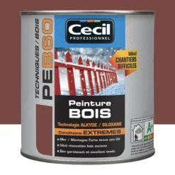 Peinture Bois Cécil Professionnel PEB60 Rouge Pays Basque