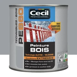 Peinture Bois Cécil Professionnel PEB60 Gris galet