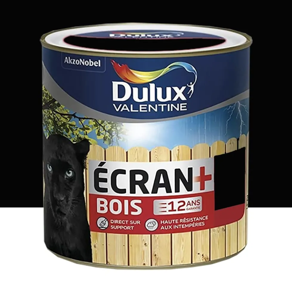 Peinture bois DULUX VALENTINE Ecran+ Bois Noir