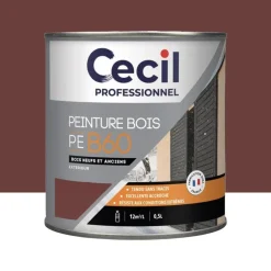 Peinture Bois Glycéro Cécil Professionnel PEB60 Rouge Basque Satin