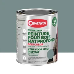 Peinture Bois Owatrol Mat Profond Gris platine