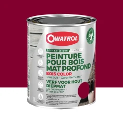 Peinture Bois Owatrol Mat Profond Rouge Basque
