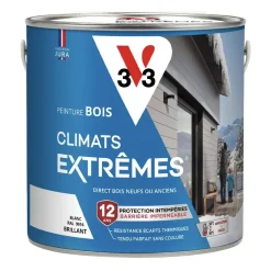 Peinture bois V33 Climats Extrêmes Brillant Blanc
