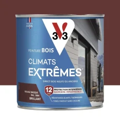 Peinture bois V33 Climats Extrêmes Brillant Rouge Basque