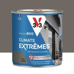 Peinture bois V33 Climats Extrêmes Satin Taupe