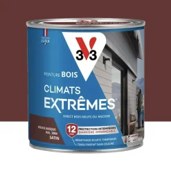 Peinture bois V33 Climats Extrêmes Satin Rouge Basque