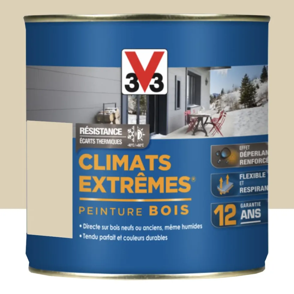 Peinture bois V33 Climats Extrêmes Brillant Sable