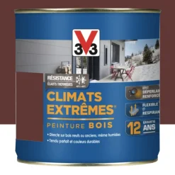 Peinture bois V33 Climats Extrêmes Satin Rouge Basque