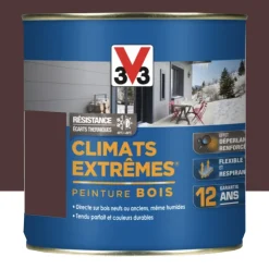 Peinture bois V33 Climats Extrêmes Satin Rouge ombré