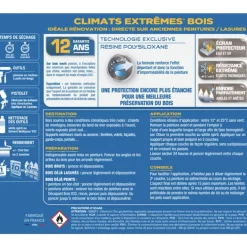 Peinture bois V33 Climats Extrêmes Brillant Vert Basque