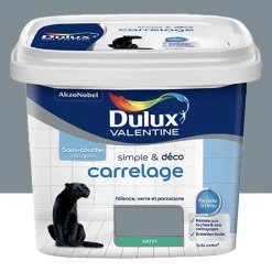 Peinture Carrelage Dulux Valentine Simple & Déco Bleu gris