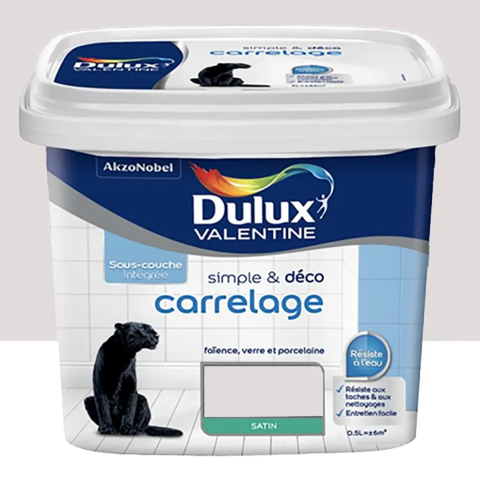 Peinture Carrelage Dulux Valentine Simple & Déco Rose nude