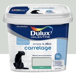 Peinture Carrelage Dulux Valentine Simple & Déco Gris perle