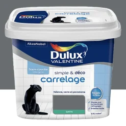Peinture Carrelage Dulux Valentine Simple & Déco Gris industriel