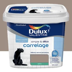 Peinture Carrelage Dulux Valentine Simple & Déco Taupe