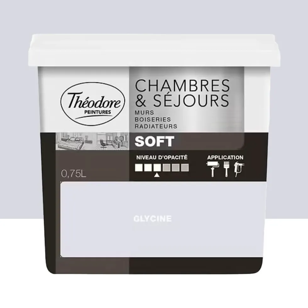 Peinture Chambres & Séjours Théodore Soft Glycine