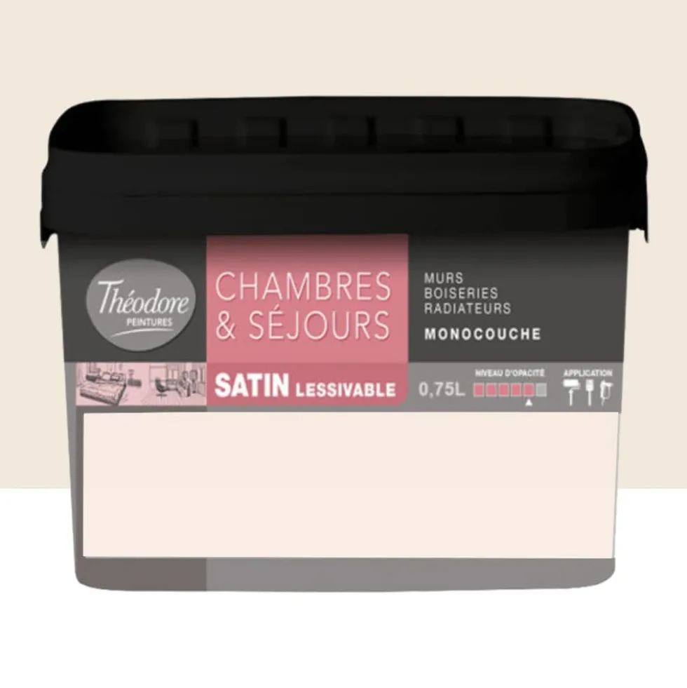 Peinture Chambres & Séjours Théodore Satin Monocouche Praline
