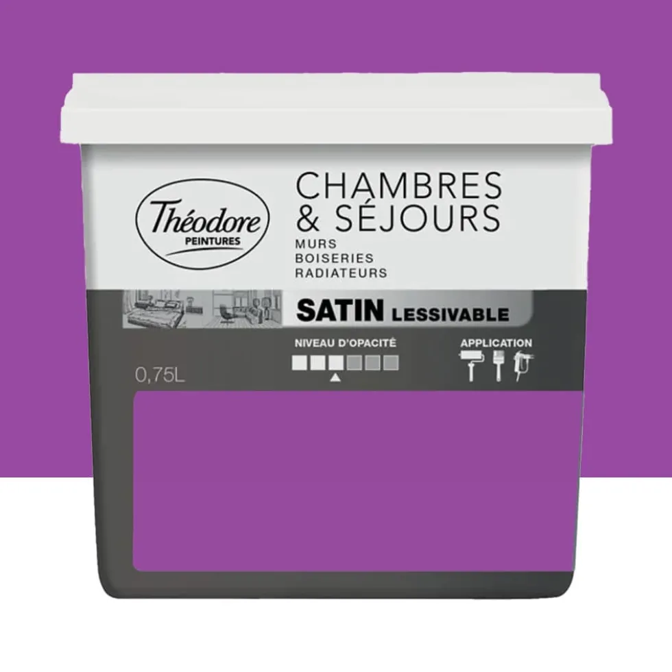 Peinture Chambres & Séjours Théodore Satin lessivable Bohemian
