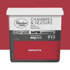 Peinture Chambres & Séjours Théodore Satin lessivable Espelette