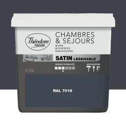 Peinture Chambres & Séjours Théodore Satin lessivable 7016