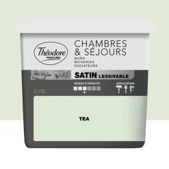Peinture Chambres & Séjours Théodore Satin lessivable Tea