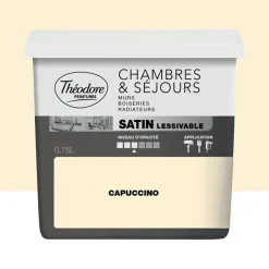 Peinture Chambres & Séjours Théodore Satin lessivable Cappuccino