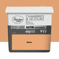 Peinture Chambres & Séjours Théodore Satin lessivable Bahia