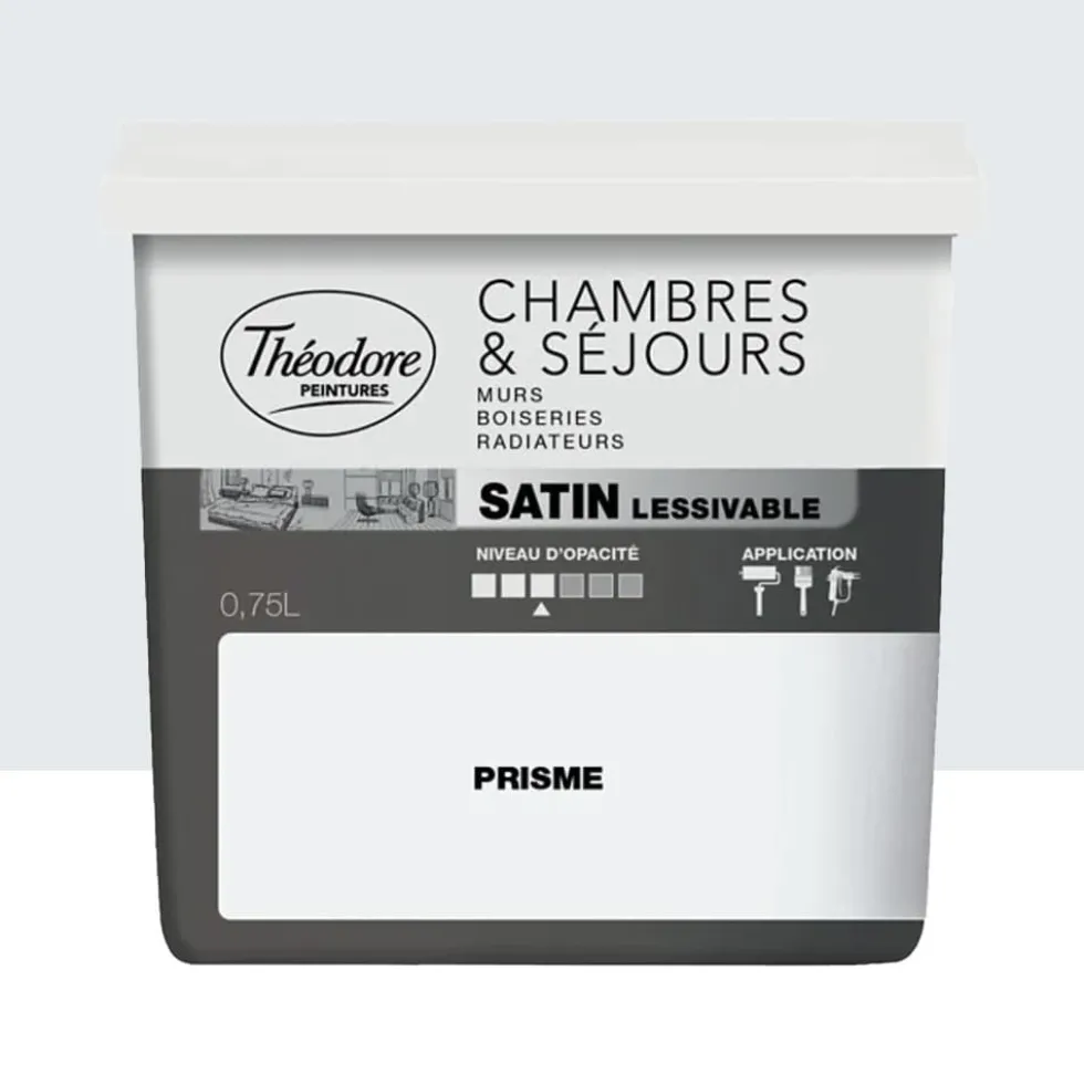Peinture Chambres & Séjours Théodore Satin lessivable Prisme