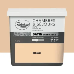 Peinture Chambres & Séjours Théodore Satin lessivable Monoï