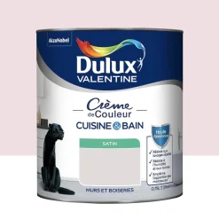 Peinture Cuisine & Bain DULUX VALENTINE Crème de Couleur Rose nude