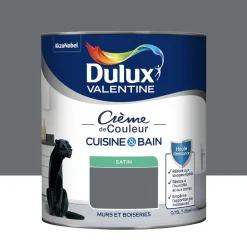 Peinture Cuisine & Bain DULUX VALENTINE Crème de Couleur Anthracite