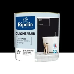 Peinture Cuisine & Bain RIPOLIN Noir
