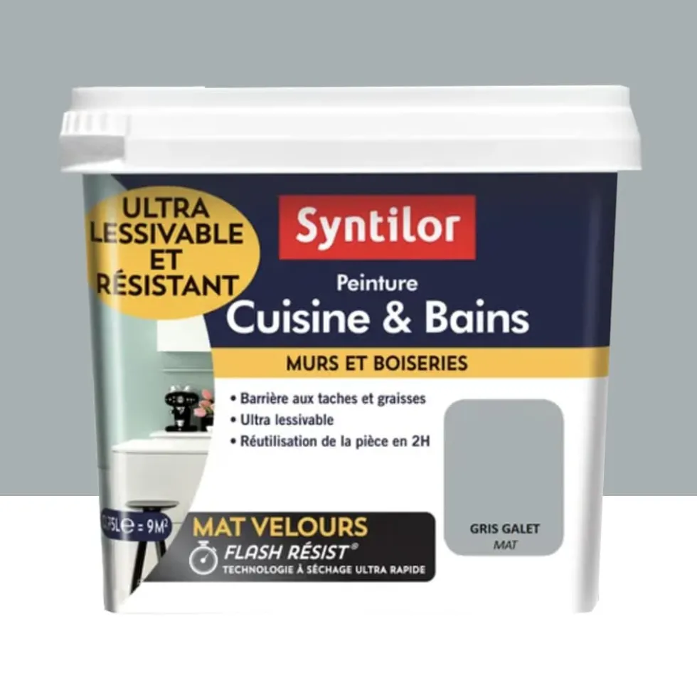 Peinture Cuisine & Bains SYNTILOR Gris galet