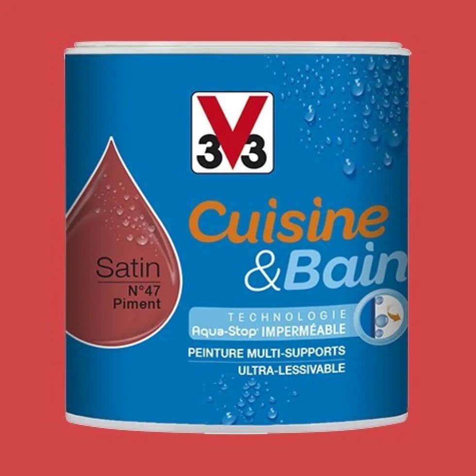 Peinture Cuisine & Bain V33 Piment n°47