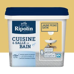 Peinture Cuisine & Salle de Bain RIPOLIN Jaune peske