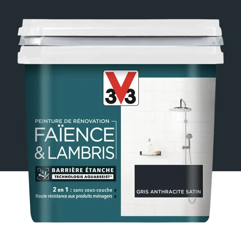 Peinture De Rénovation V33 Faïence & Lambris Gris anthracite