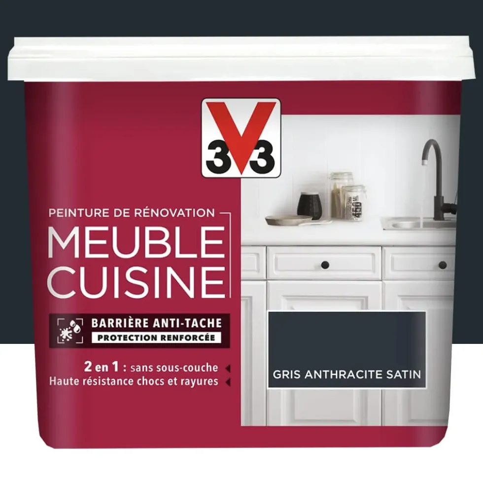 Peinture De Rénovation V33 Meuble De Cuisine Gris anthracite