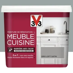 Peinture De Rénovation V33 Meuble De Cuisine Gris Loft
