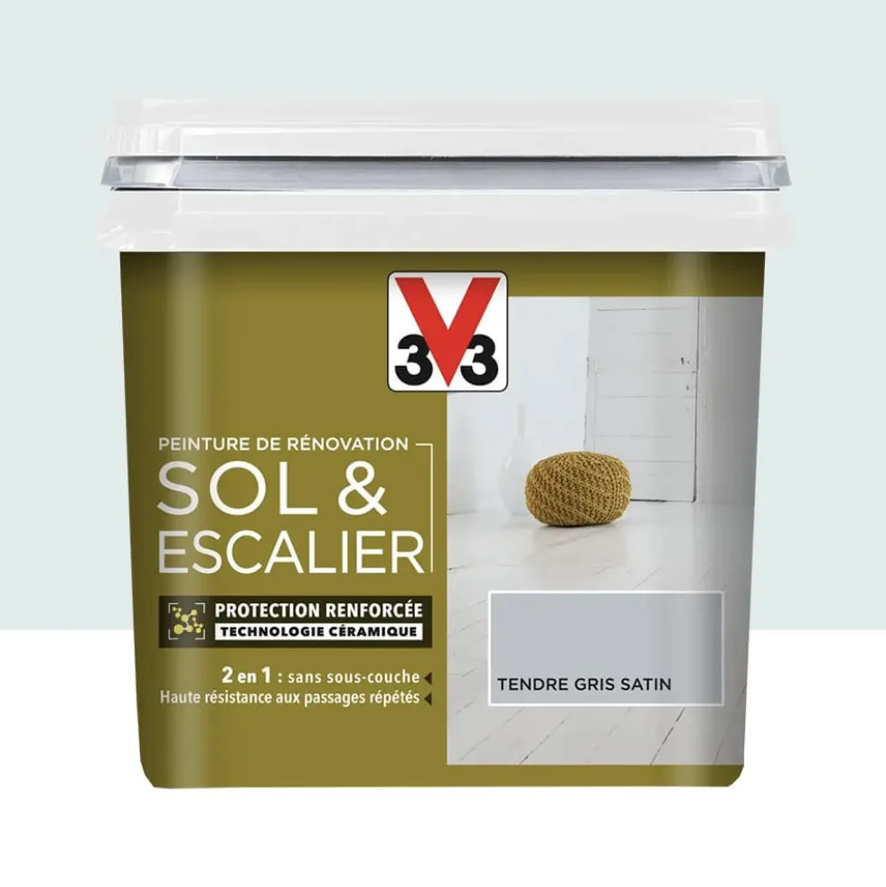 Peinture De Rénovation V33 Sol & Escalier Tendre Gris