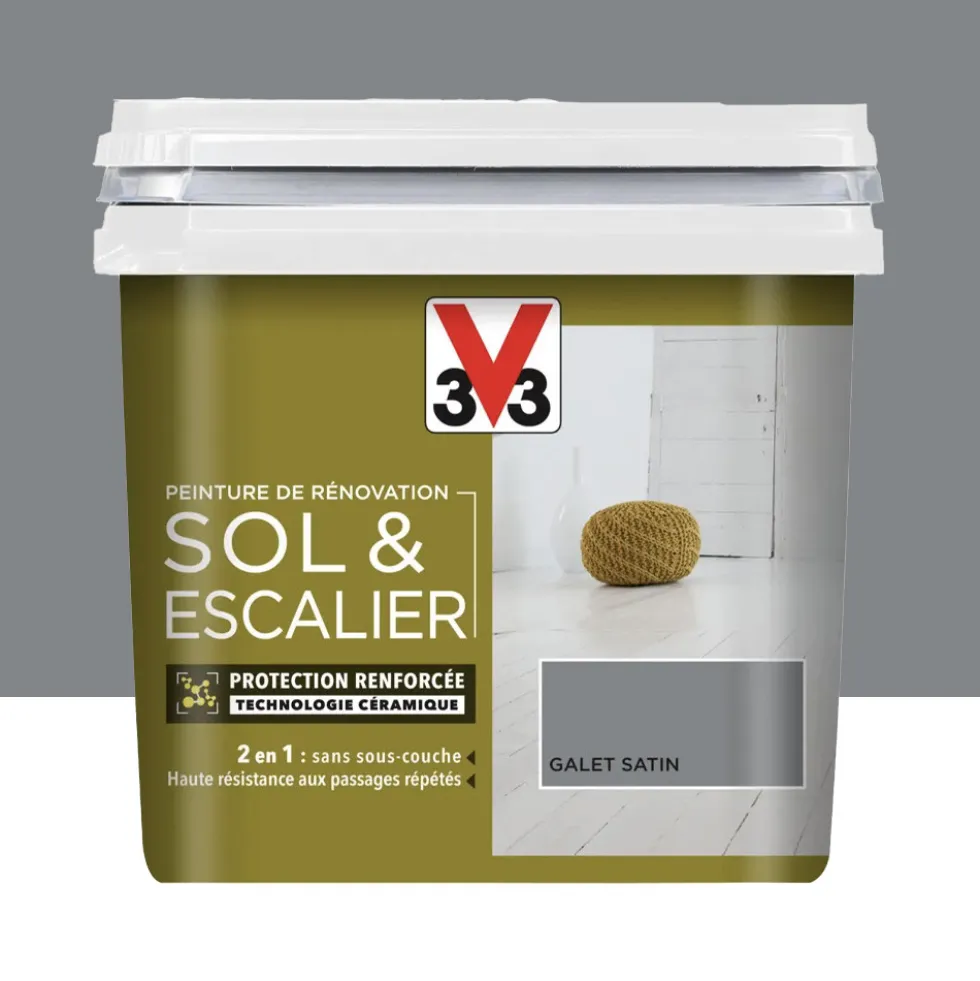 Peinture De Rénovation V33 Sol & Escalier Galet