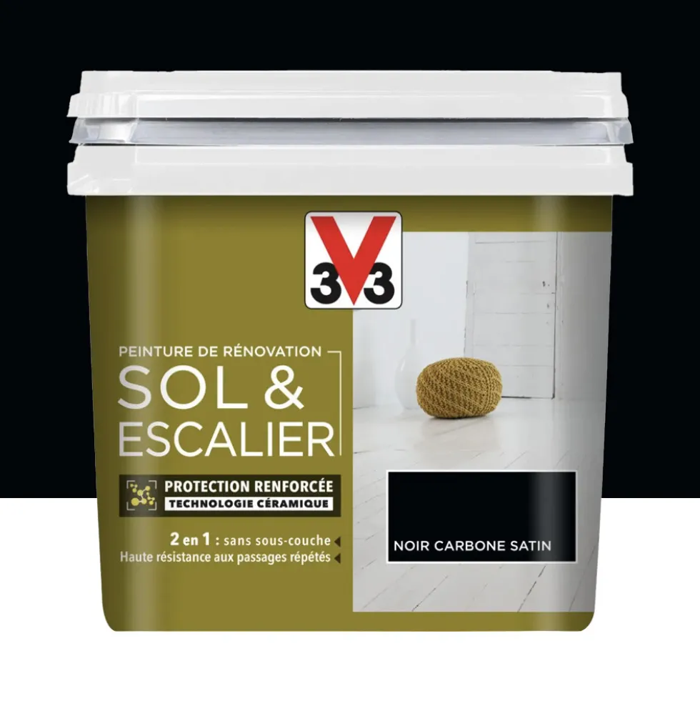 Peinture De Rénovation V33 Sol & Escalier Carbone
