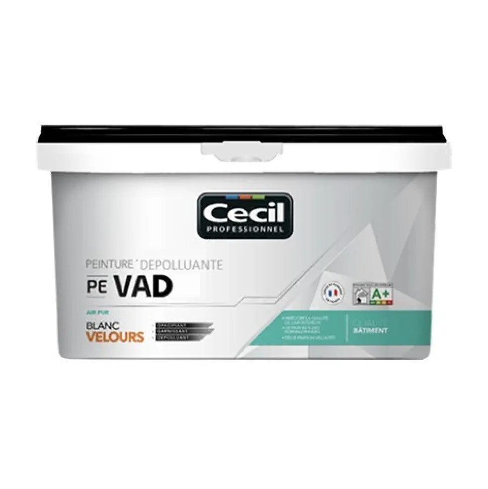 Peinture dépolluante CÉCIL PE VAD Blanc velours