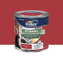 Peinture DULUX VALENTINE Ecran+ Multi-supports Rouge coquelicot